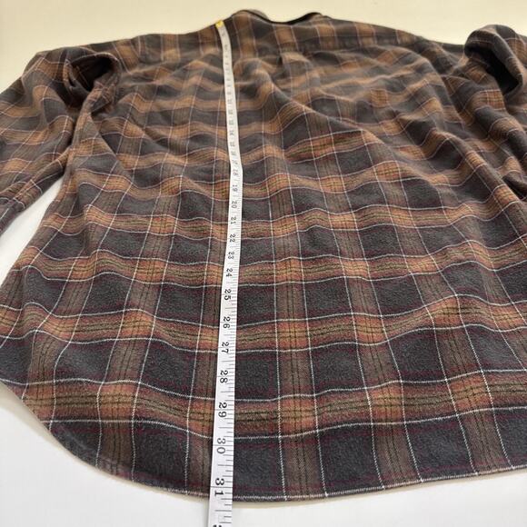 Vintage Nordstrom Flannel Shirt Button Down Shirt 100% Cotton Medium - Picture 7 of 10